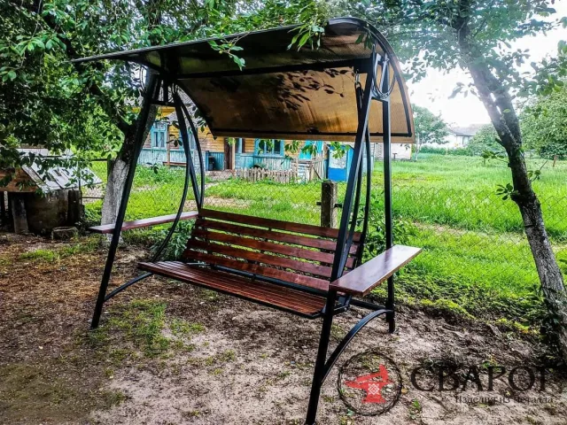 Качели из поликарбоната для сада и дома КЧ-3