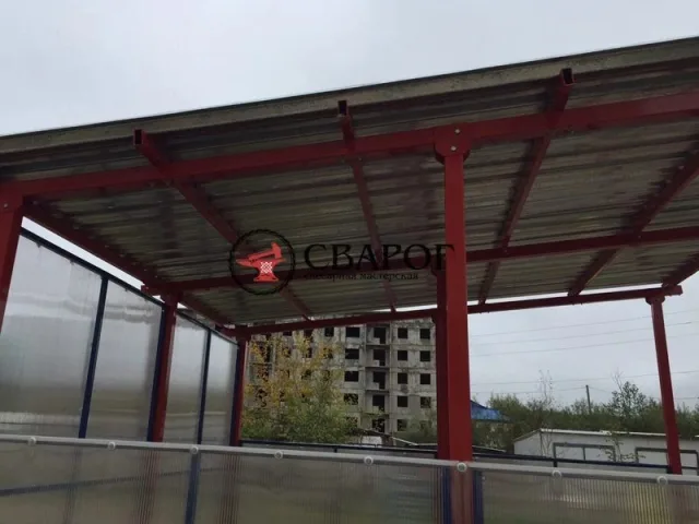 Детская теневая навес беседка 35.6 кв.м. 4 на 8