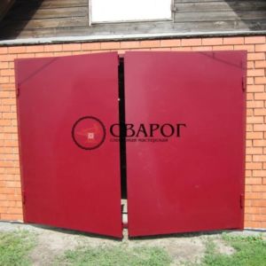 Гаражные распашные ворота фото 4