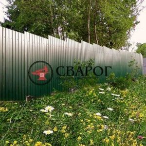 Забор профлиста стандарт зеленый