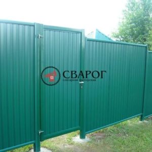 Зеленый забор в рамке