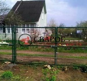 Распашные ворота 3д 2