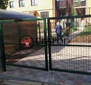 Распашные ворота 3д 4