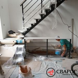 Лестница на прямом монокосоуре Валенсия фото 3