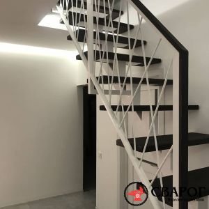 Лестница Катанзаро с перилами лофт