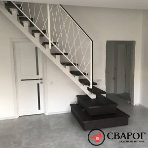 Лестница Катанзаро с перилами лофт