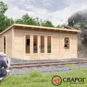 Садовый домик «Бандл дак» для нескольких комнат 6м х 4м