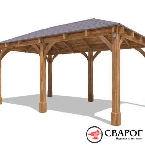 Открытая массивная беседка «Артамис» 5м х 3м