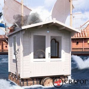 Бревенчатый домик «Эйвон», 2,5 м x 2,5 м
