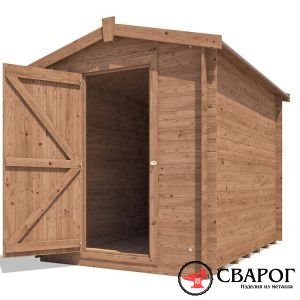 Сверхпрочный сарай для бревен «Тармо» 1,8м х 2,5м