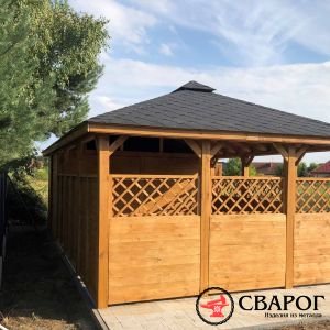 Коттедж + беседка Аврора Бореалис 7 × 3