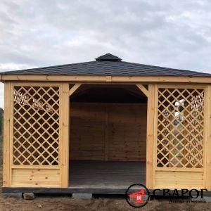 Беседка Меркурий + дом Гравитация 7 × 3