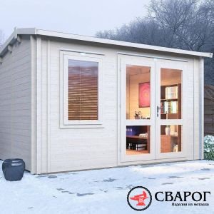 Садовый деревянный домик «Кэсар» 4м х 3м