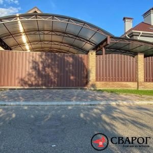 Составной навес для автомобилей Н-038 фото 2