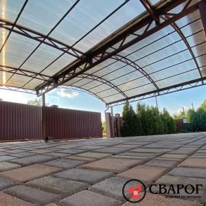Составной навес для автомобилей Н-038 фото 3