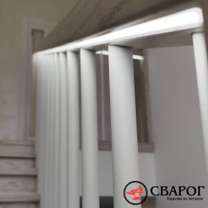 П- образная лестница Осло с комбинированными перилами фото7
