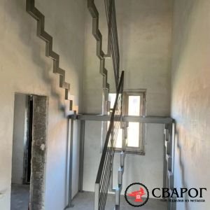 Лестница экономкласса на двух косоурах "Афон" фото2