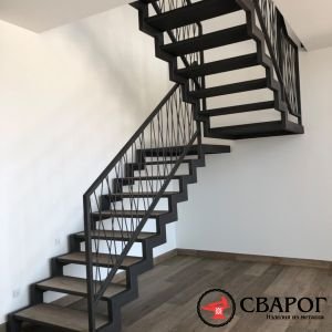 Лестница лофт на косоуре "Болонья"фото4